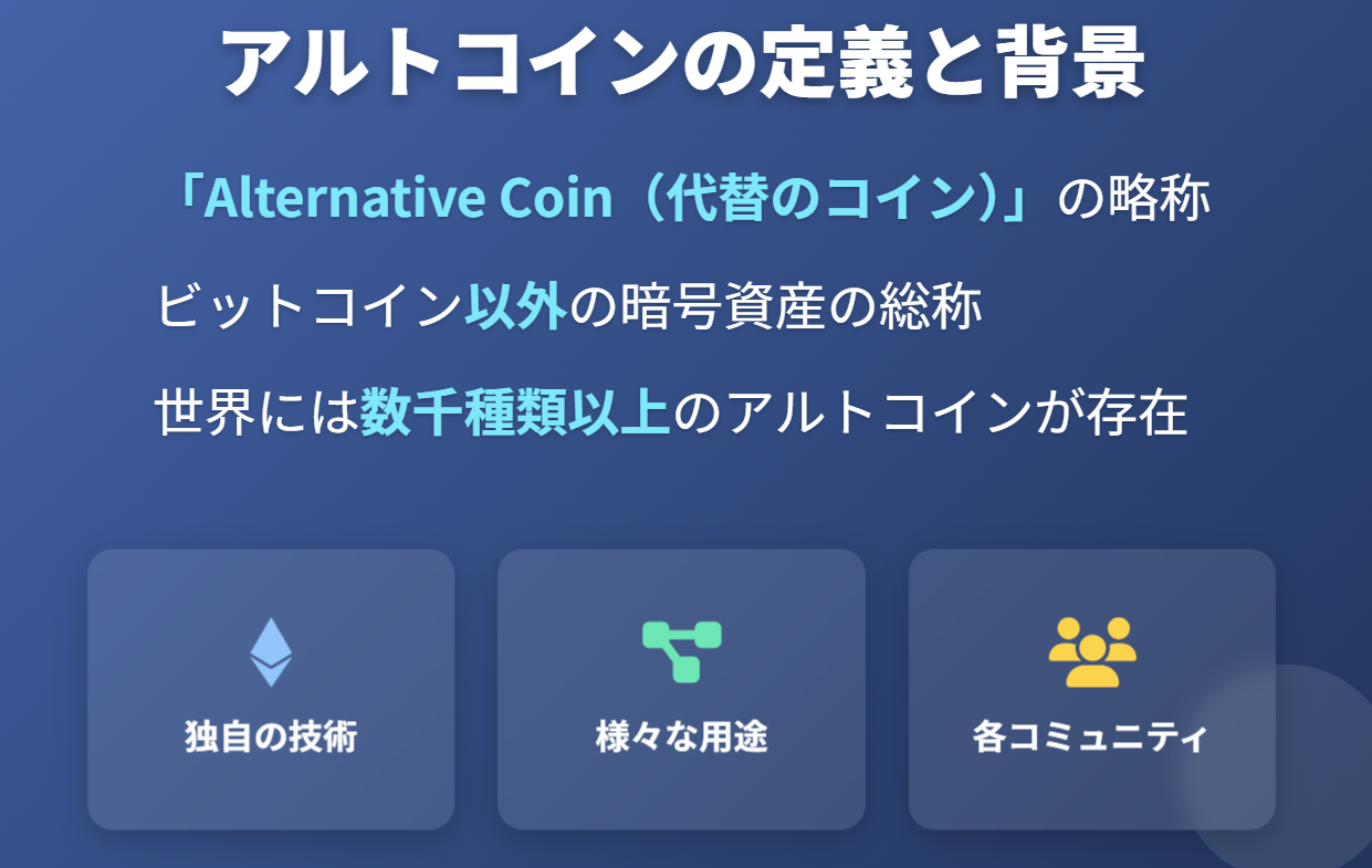 アルトコインの定義と背景