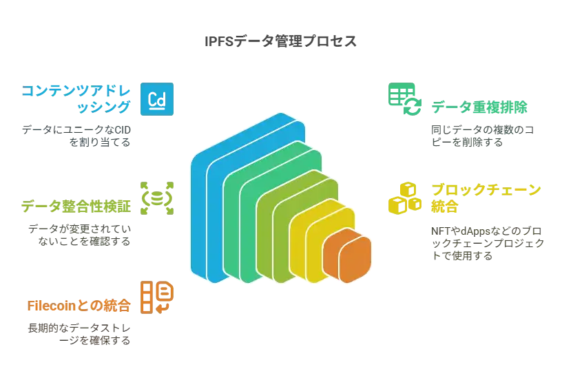 IPFSデータ管理プロセス